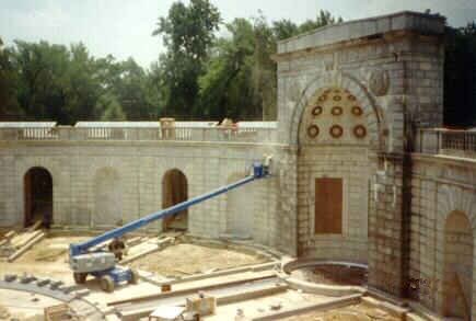 Freestanding Granite Mural Wall